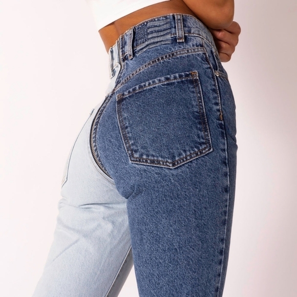 Revice Yin Yang high waisted split jeans Tokyo Wash size 26 - Picture 2 of 7